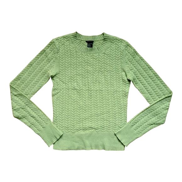 Theory Green Cashmere Sweater | Size XS - Picture 1 of 6